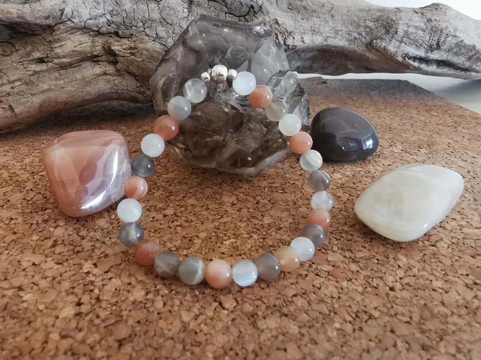 0 Bracelet en Pierre de Lune