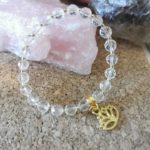 Bracelet en Cristal de Roche Facetté