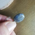 Pendule en Cristal de Roche et Labradorite