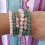 Bracelets en QUARTZ ROSE et AVENTURINE