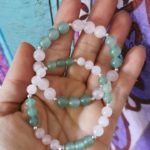 Bracelets en QUARTZ ROSE et AVENTURINE