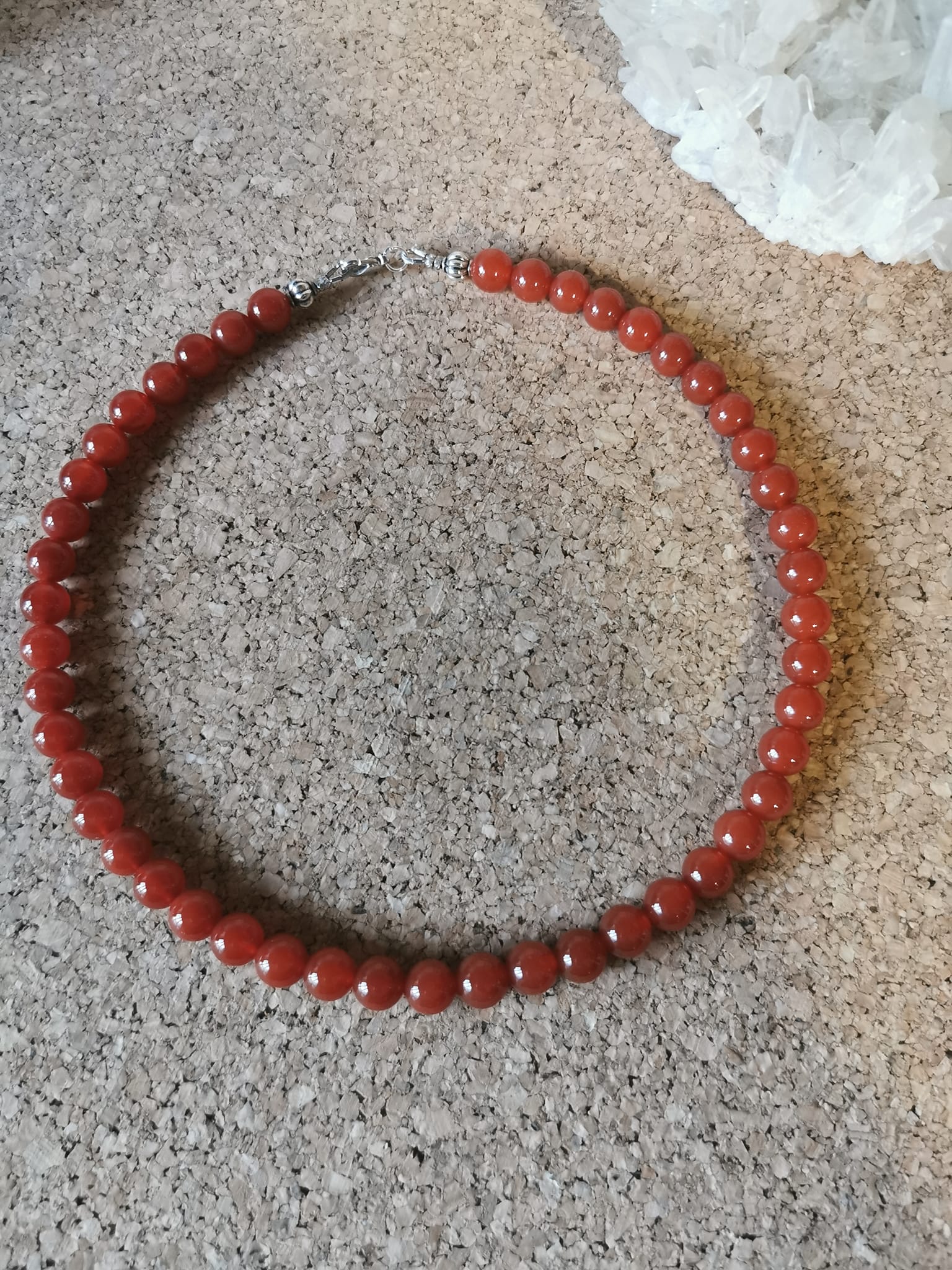 Collier en CORNALINE