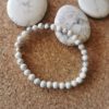 bracelet en Howlite perles de 6mm