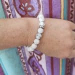 bracelet en howlite de 10 mm
