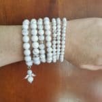 bracelet howlite 10 -8-6mm