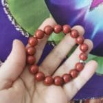 Bracelets en Jaspe Rouge Pierres de 10 mm