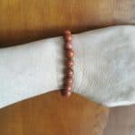Bracelets en Jaspe Rouge Pierres de 10 mm