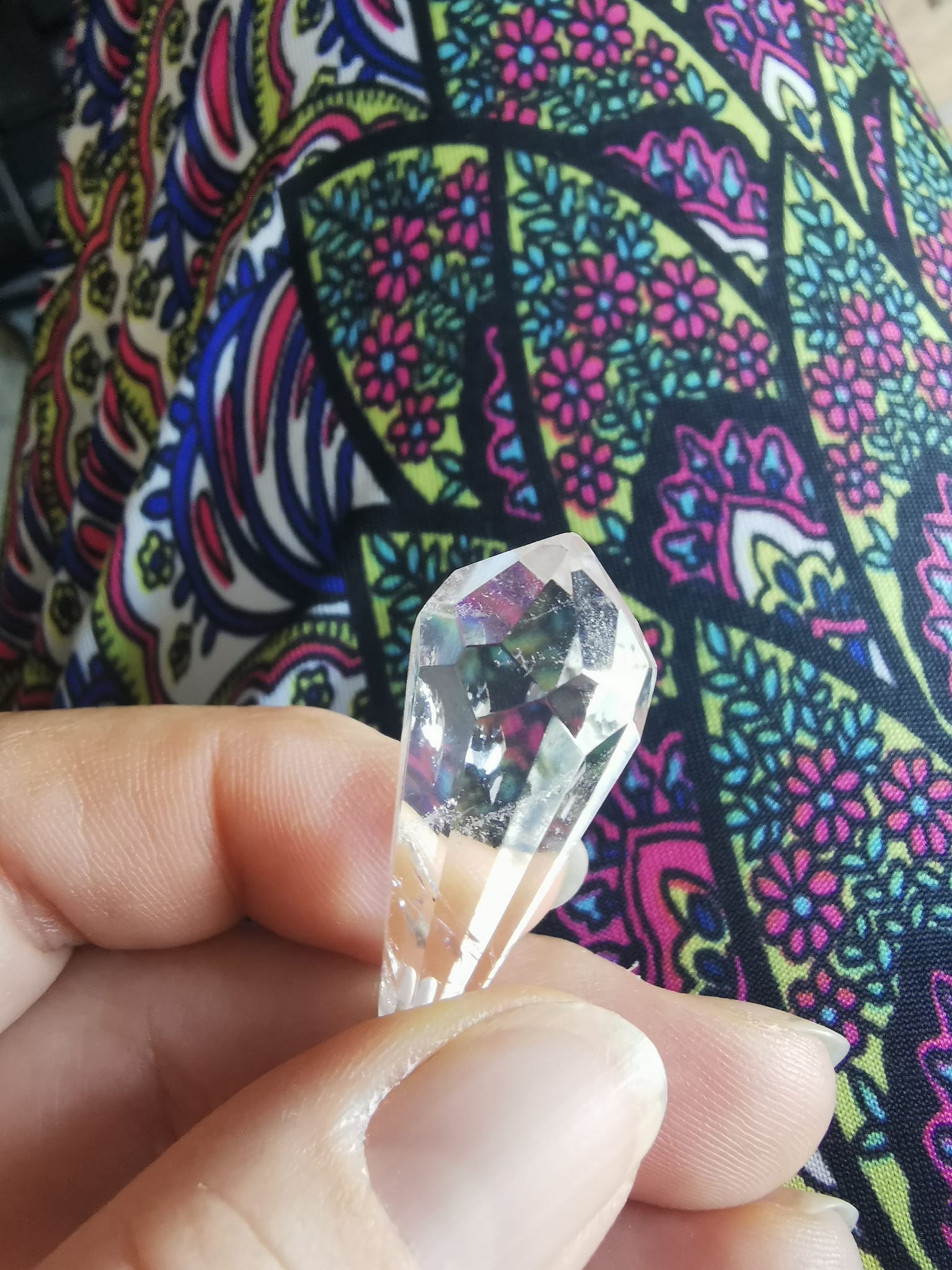 Pendule en Cristal de Roche