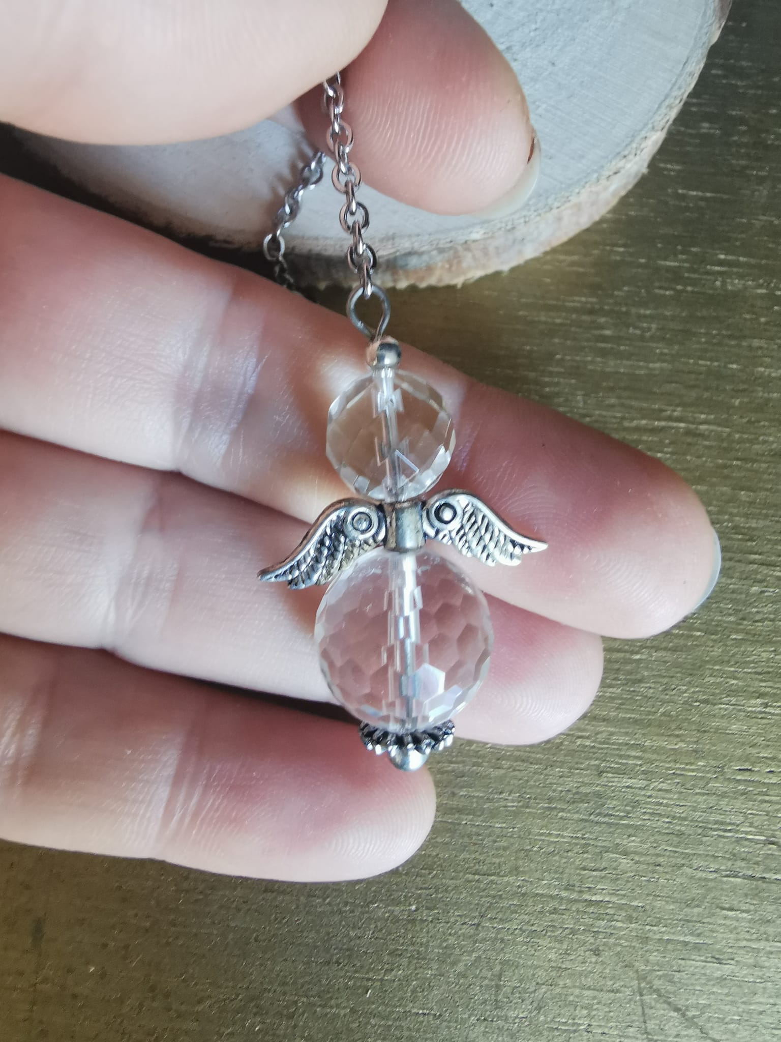 Pendule en Cristal de Roche