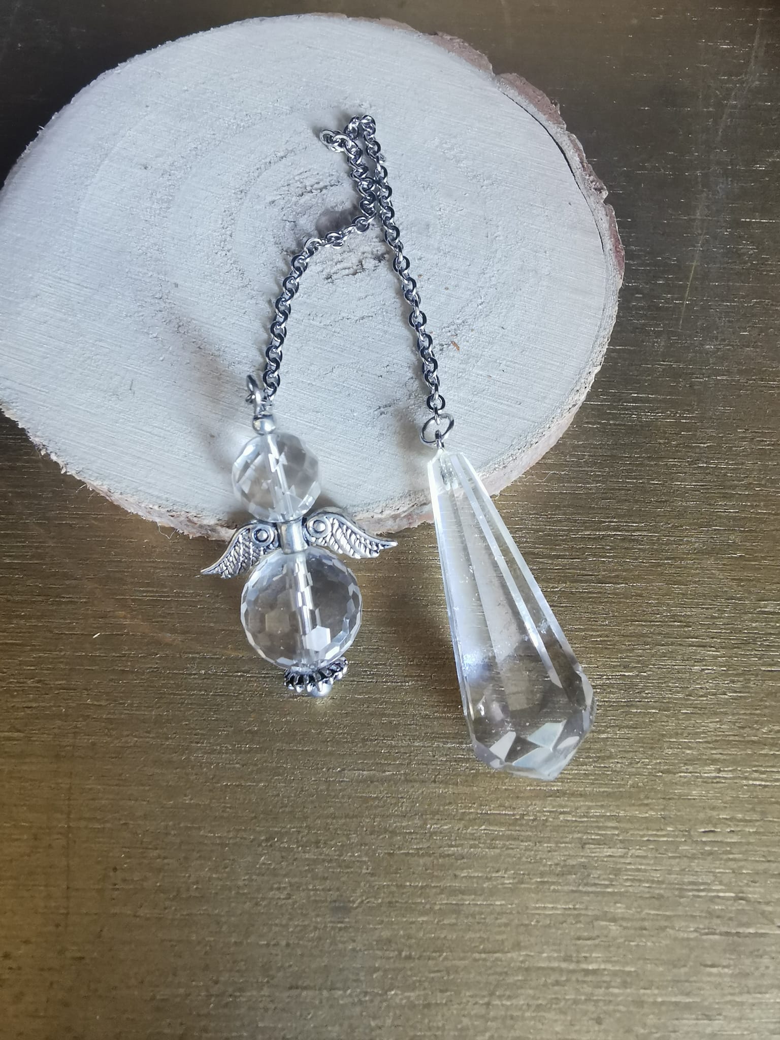 Pendule en Cristal de Roche