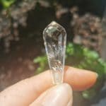 Pendule en Cristal de Roche et croix en Hématite