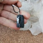Collier en Tourmaline noire brute