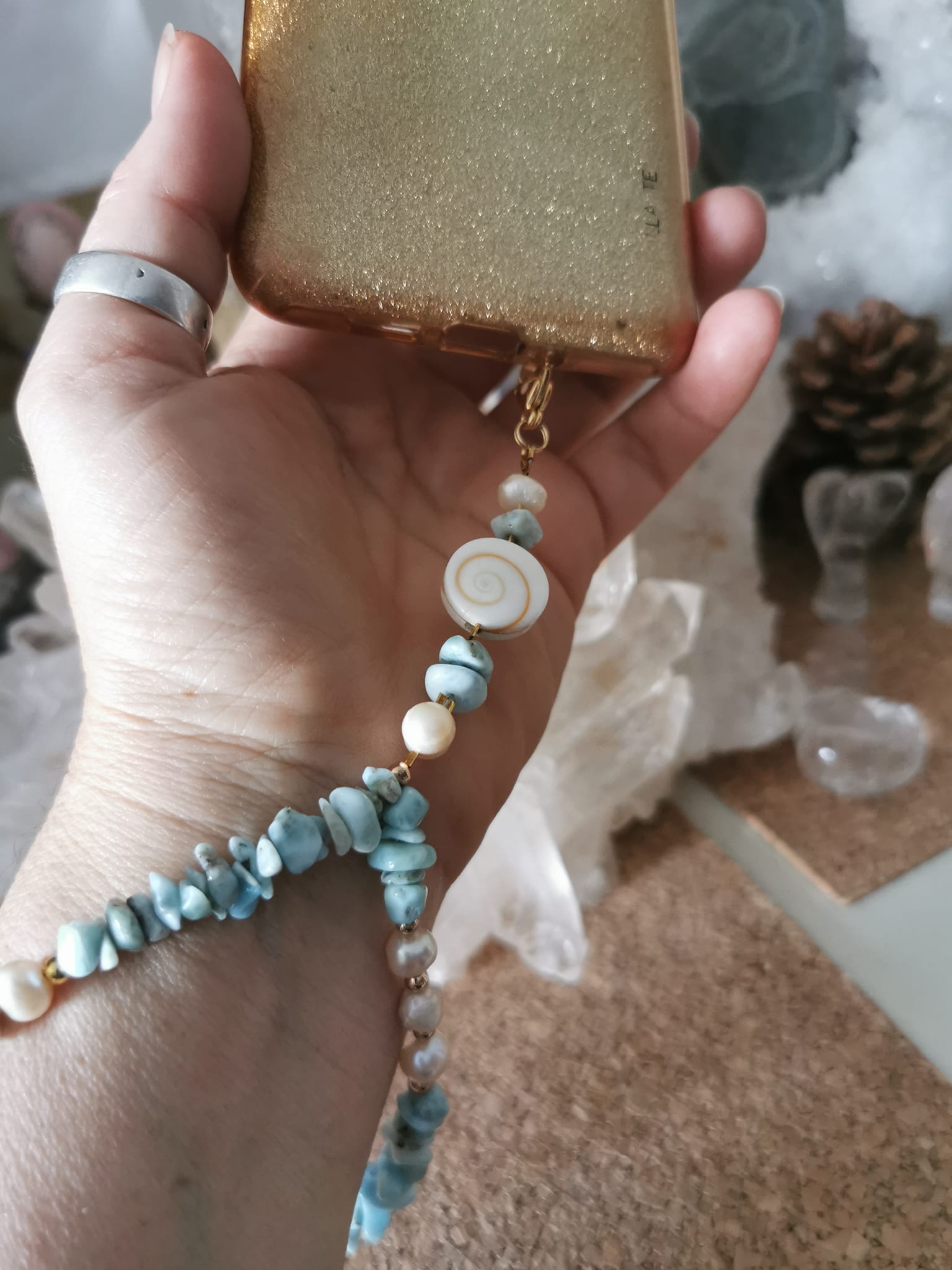 Bijoux Larimar et Oeil de st Luçie--