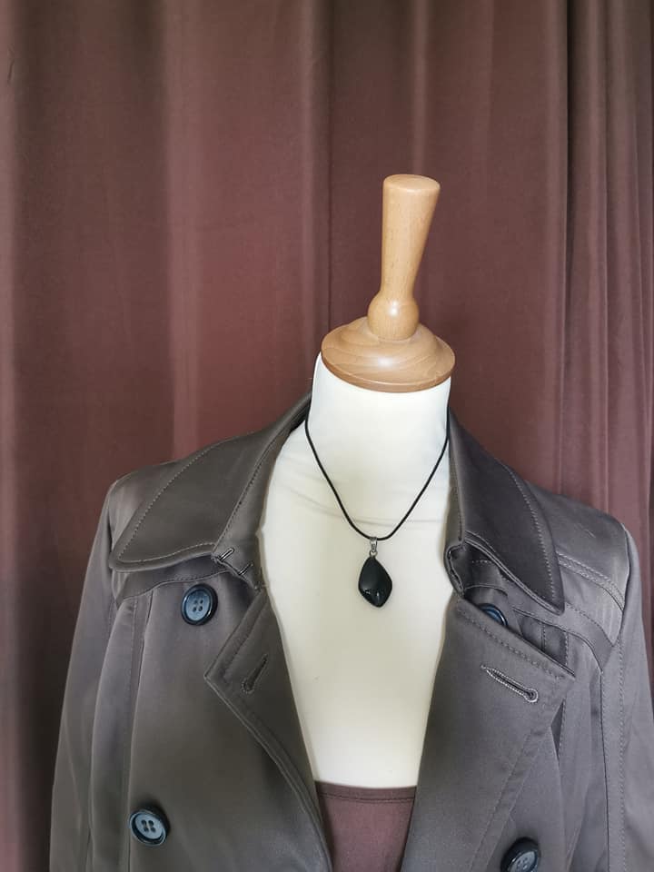 Collier en Obsidienne Oeil Celeste
