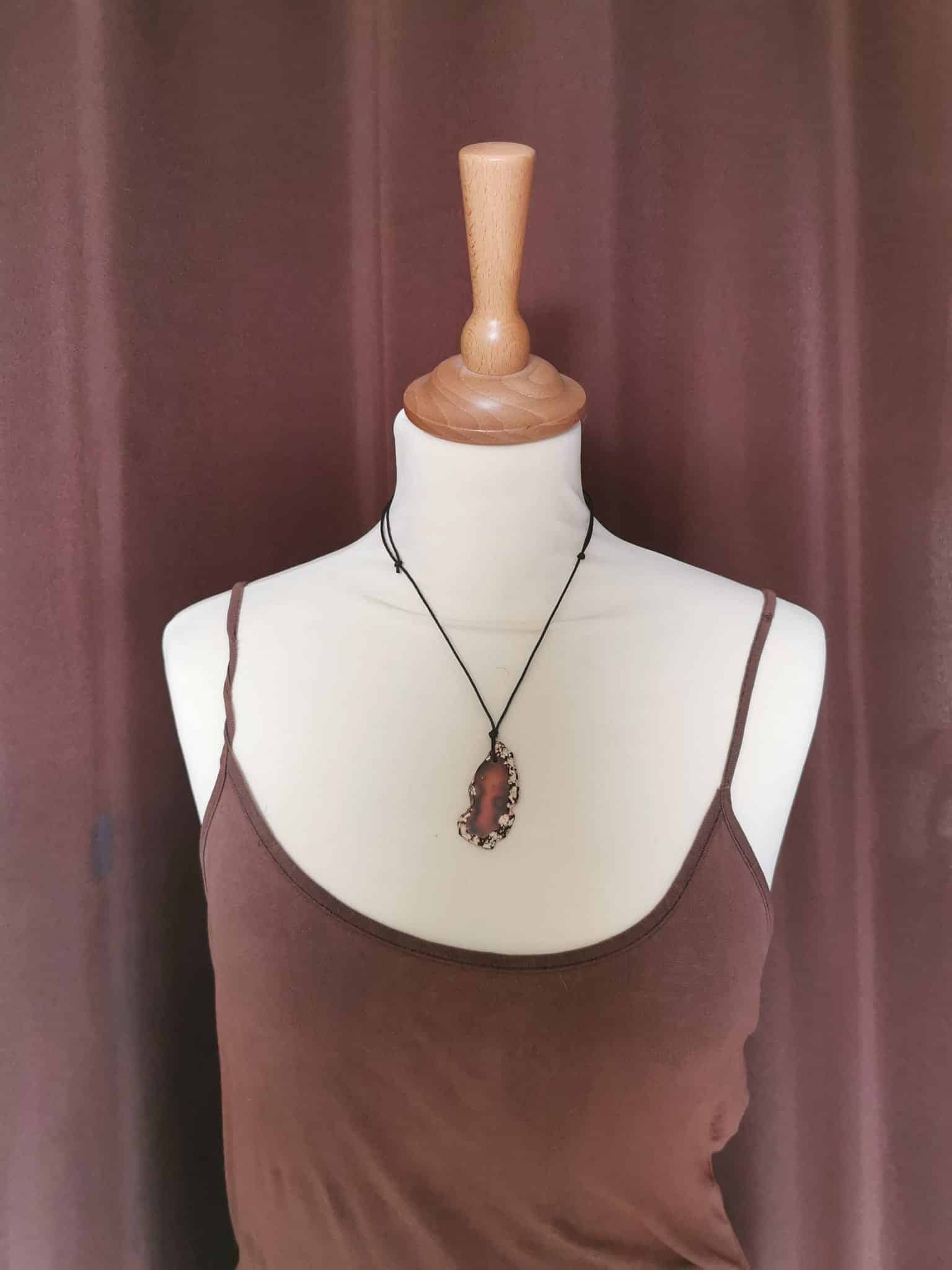 Collier en Cornaline+