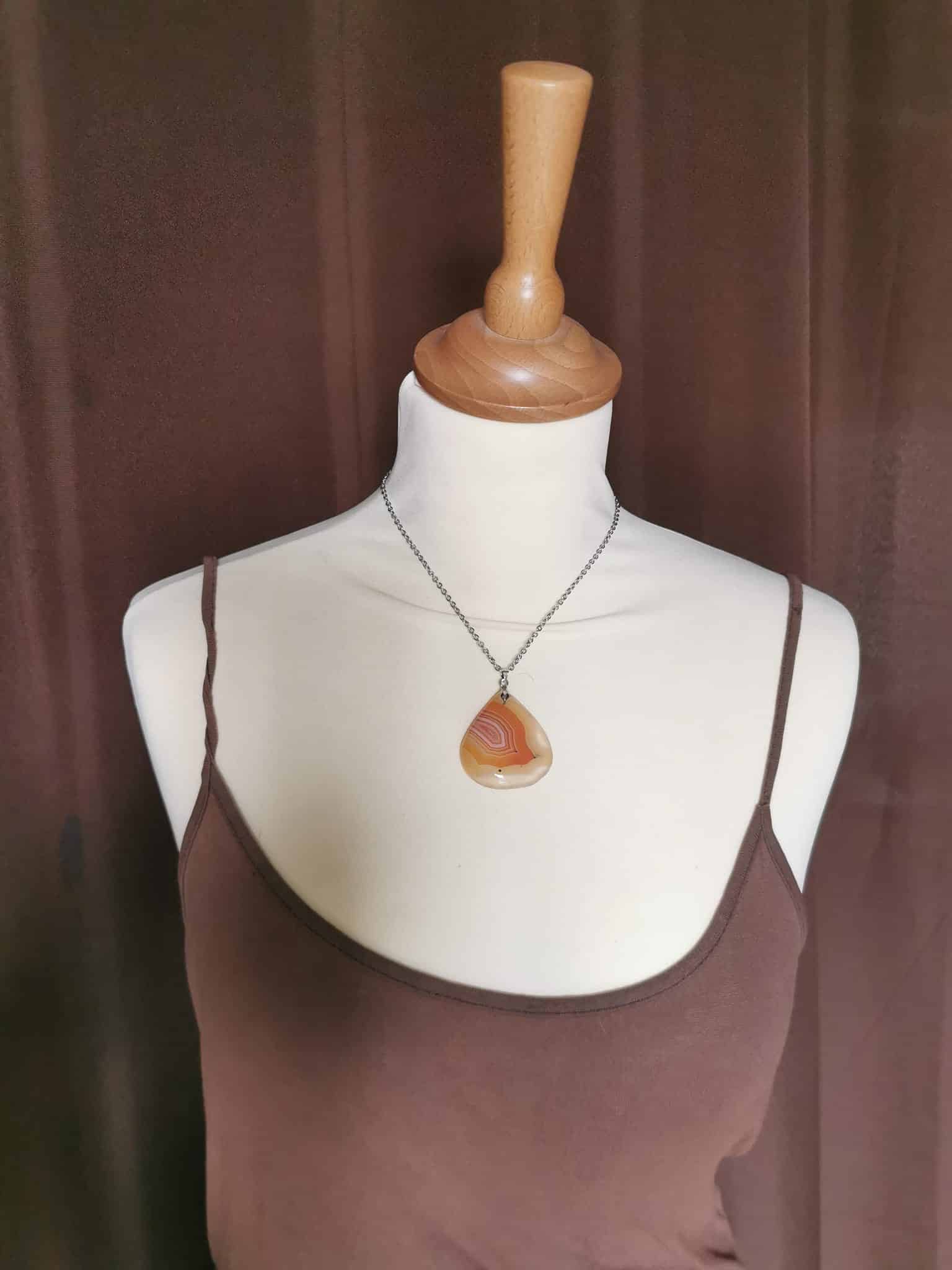 Pendentif en Onyx Cornaline---