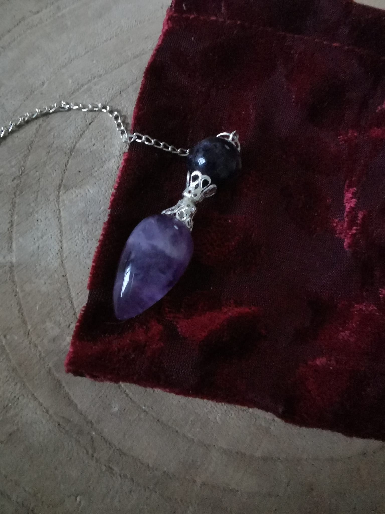 Pendule Goutte en Améthyste-803.---