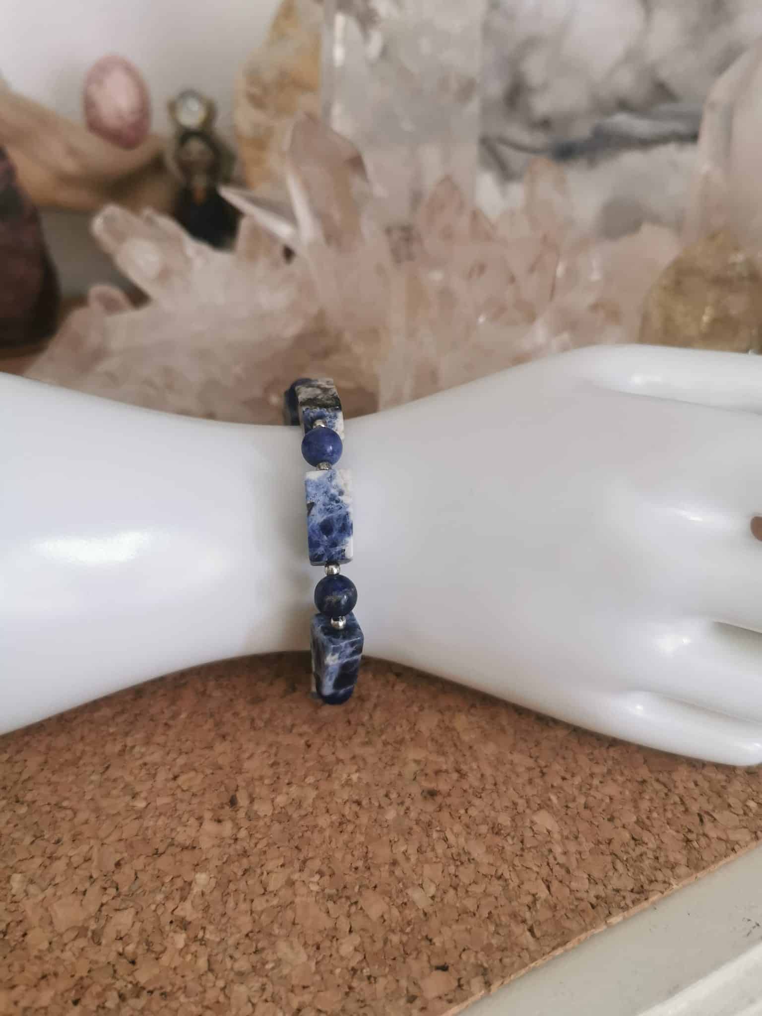 Bracelet en Sodalite.-++