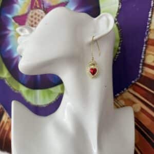 Boucles d'Oreilles Coeur Sacré